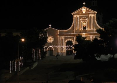 La Basilica illuminata